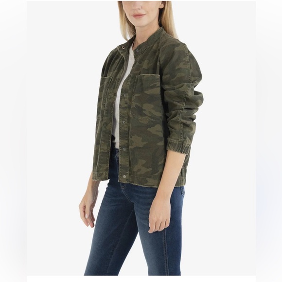 Kut from the Kloth Green Camo Bomber Jacket - Picture 2 of 9